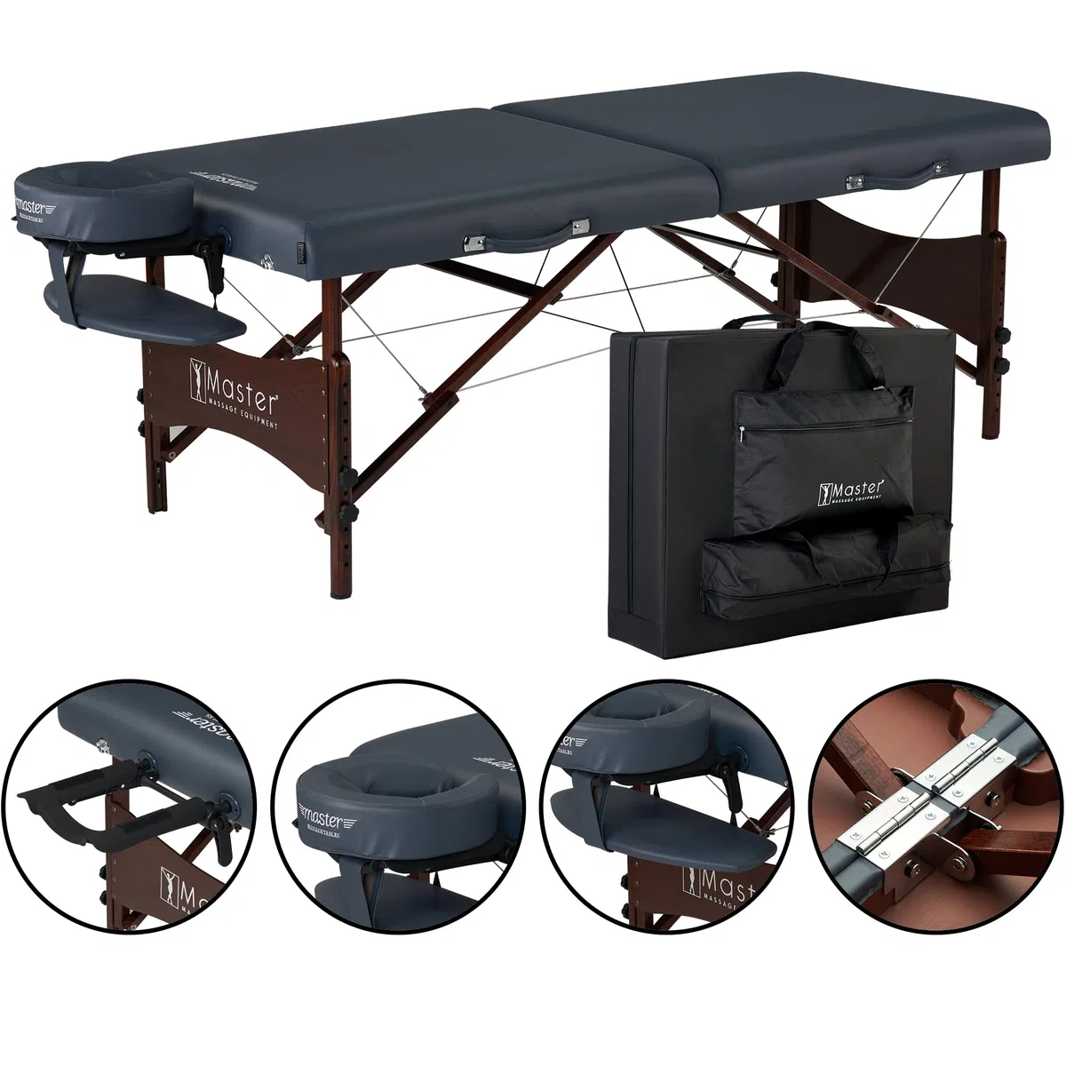 Master Massage 71cm Newport Mobil tragbar Massageliege Massagebett Massagebank Kosmetikliege America Brand-Königsblau