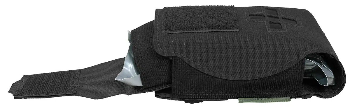 WARRIOR - A.S. was Laser Cut Small Horizontal IFAK, Schwarz