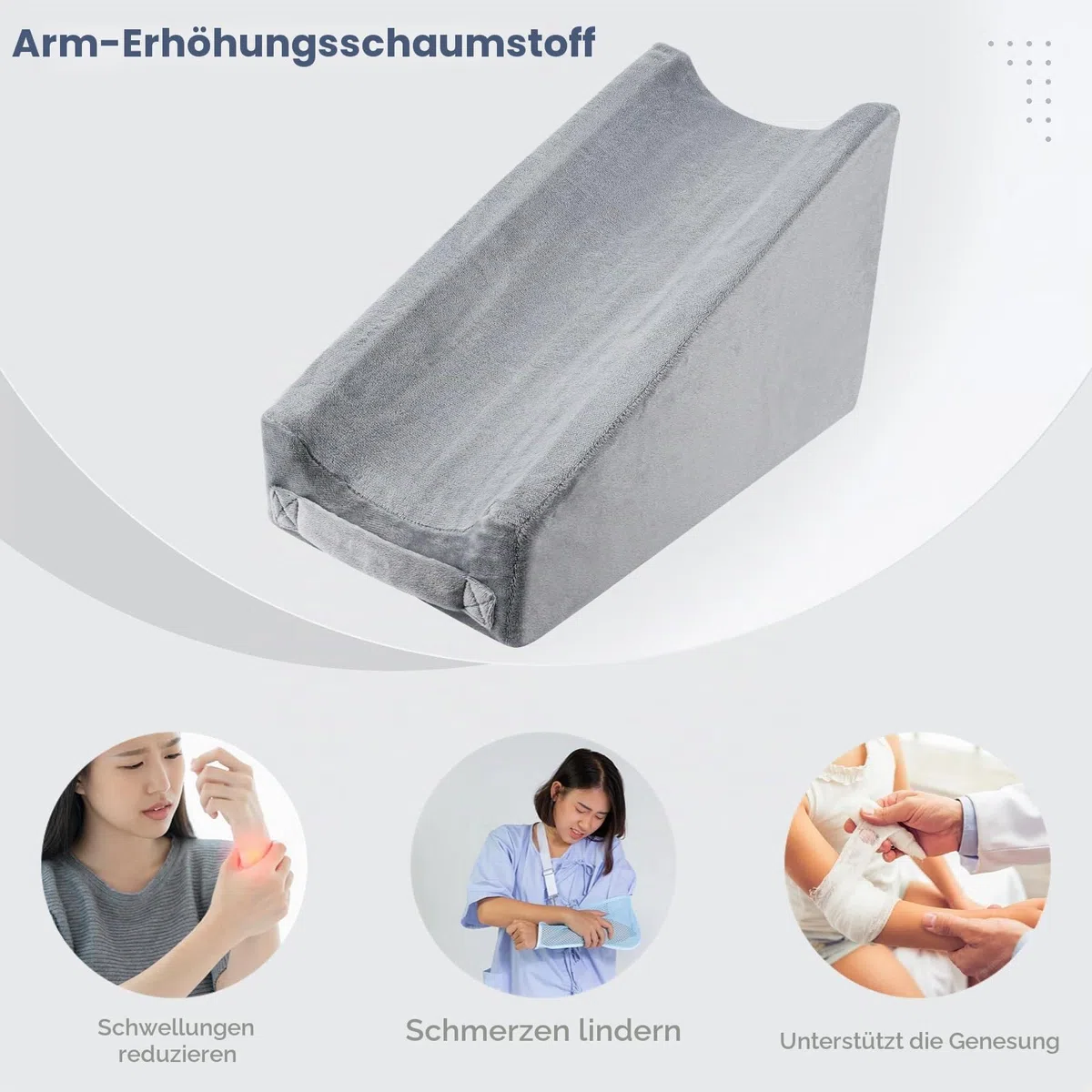 Arm Elevation Kissen Dreieck - Schwamm Ellbogen Keilkissen Schlaf Arm Unterstützung arm Kissen Armstützkissen ergonomisches Armlehnenkeilkissen zum Schlafen
