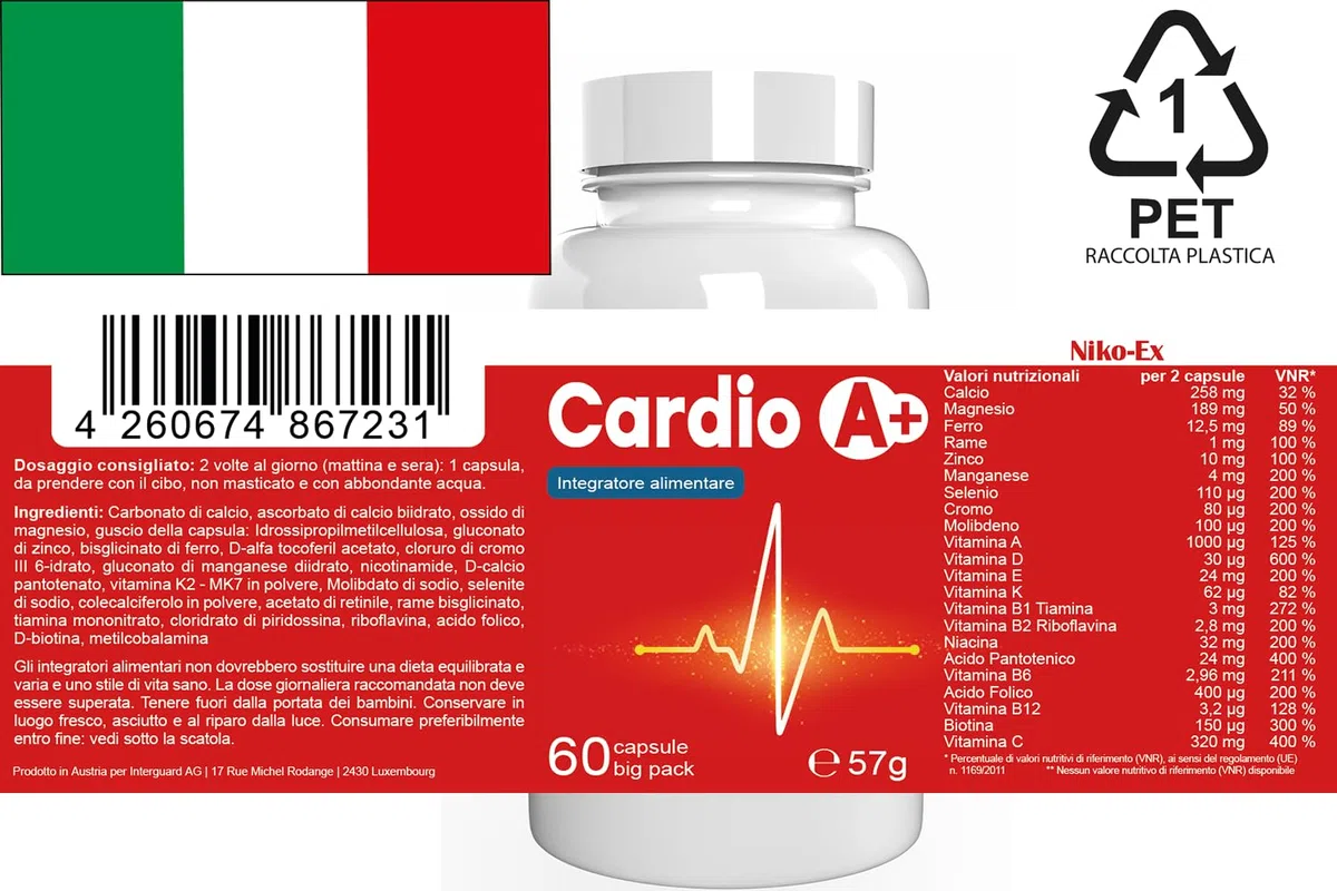 Cardio A - 300 Kapseln (5x 60 Kapseln), 5er Pack