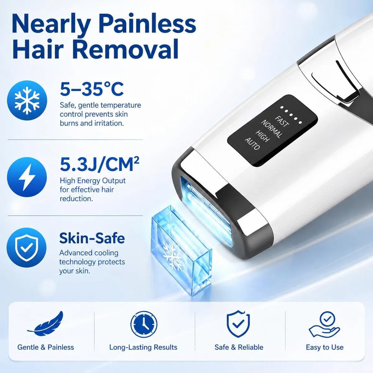 IPL Epilierer damen, Laser haarentfernung mit Kühlfunktion, MAX 21J, 999,999 Lichtimpulse, Schmerzfreie IPL Haarentfernungsgerät für Frauen, Männer, Achseln, Bikini, Beine, Körper