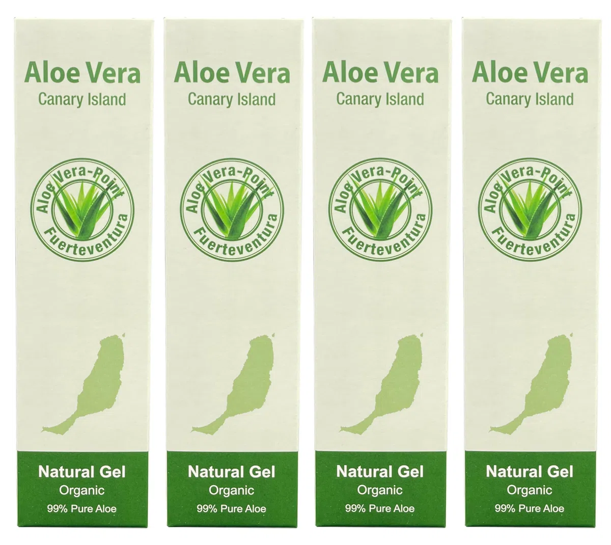Aloe Vera Point Organic Aloe Vera Gel 99% 250ml kaltgepresst von Fuerteventura - 4 Einheiten