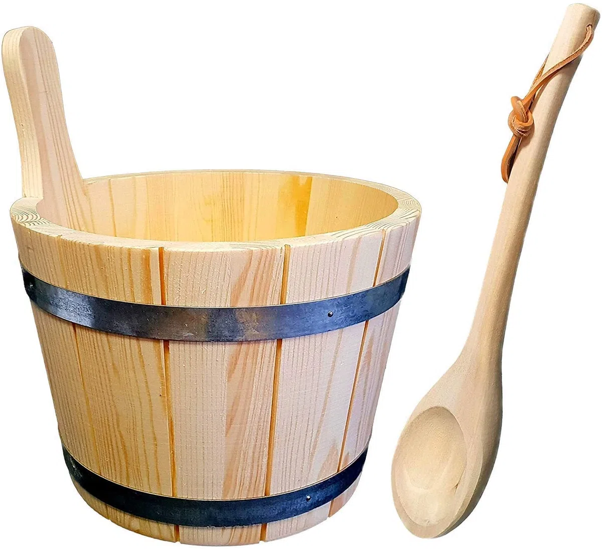 Sauna Starter Set 1 5-tlg. mit Kübel, Einsatz, Kelle und 2 x Saunaduft