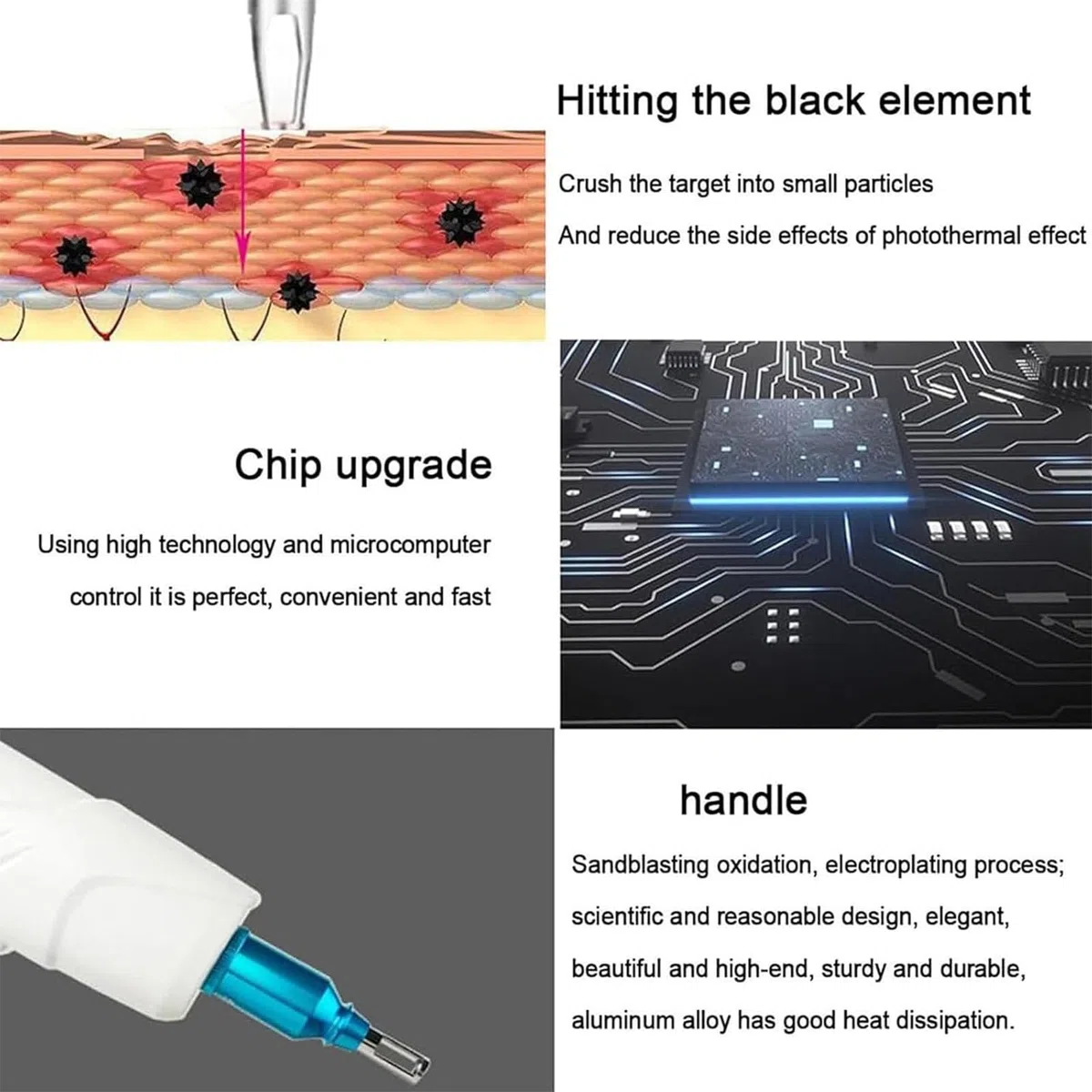 Professionelles Laser Tattoo Entfernung, Laser Maschine, Tattoo Entfernungsgerät, Augenbrauen Tattoo, Lippentattoo, Augenentfernung, Pigmentflecken entfernen, Kühlsystem