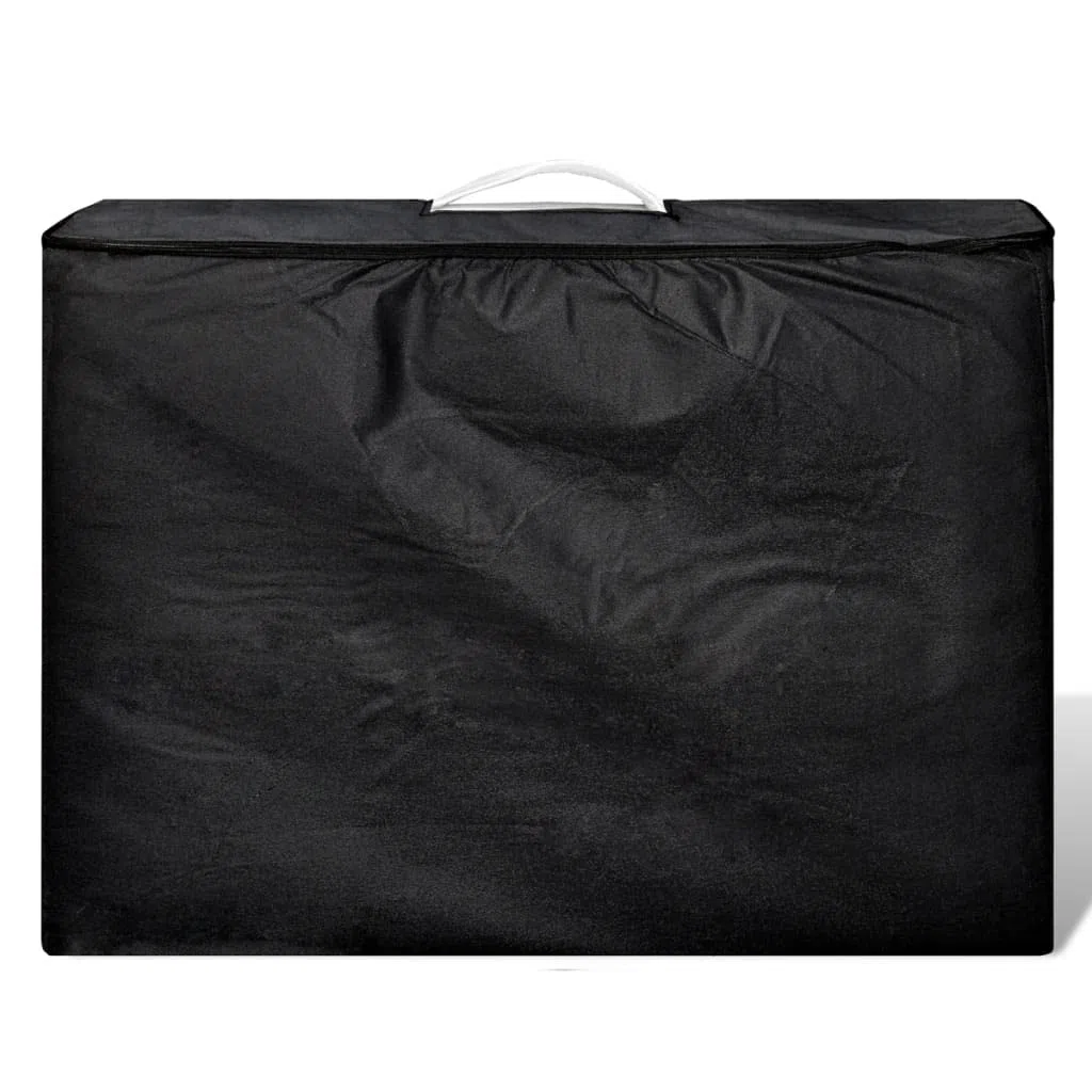 Massageliege klappbar 2-Zonen mit Aluminiumgestell höhenverstellbar tragbar für Massage Shiatsu Reiki Kosmetikliege Cremeweiß 186x68cm