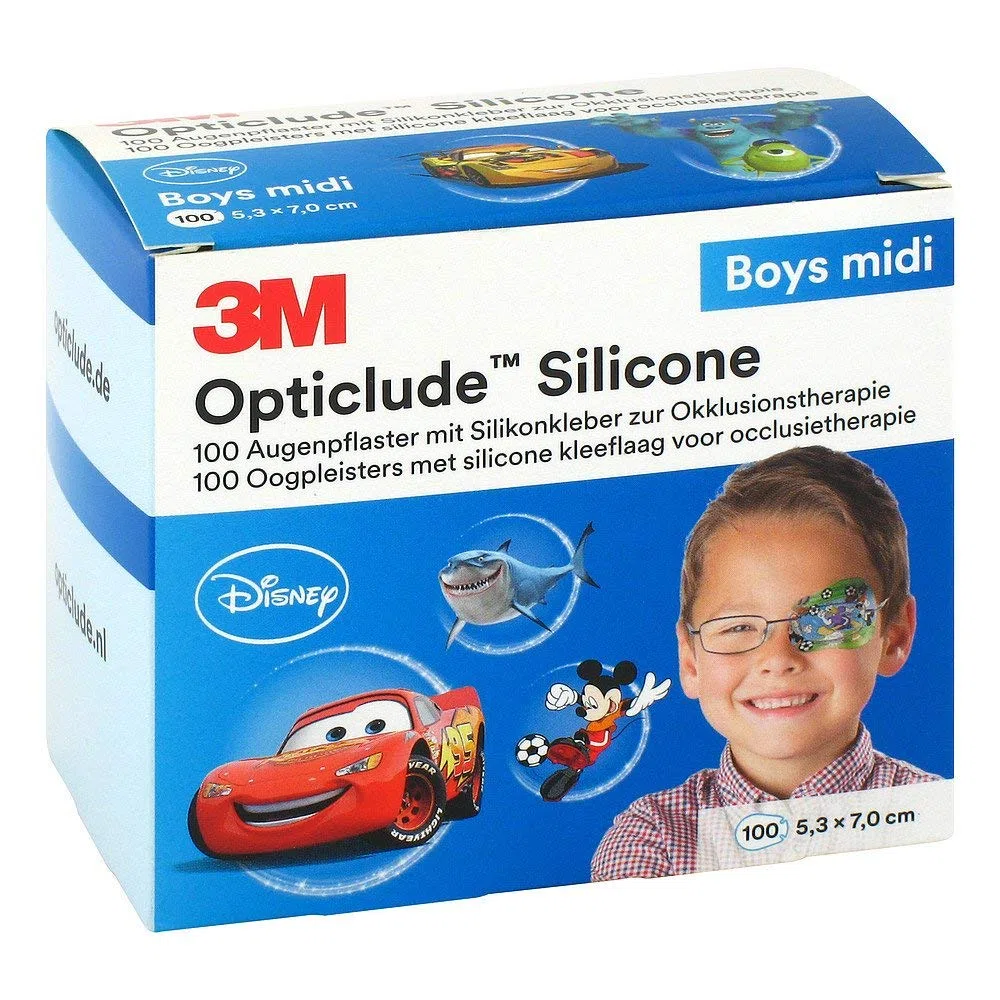 OPTICLUDE Silicone Disney boys midi 5,3x7 cm 100 St