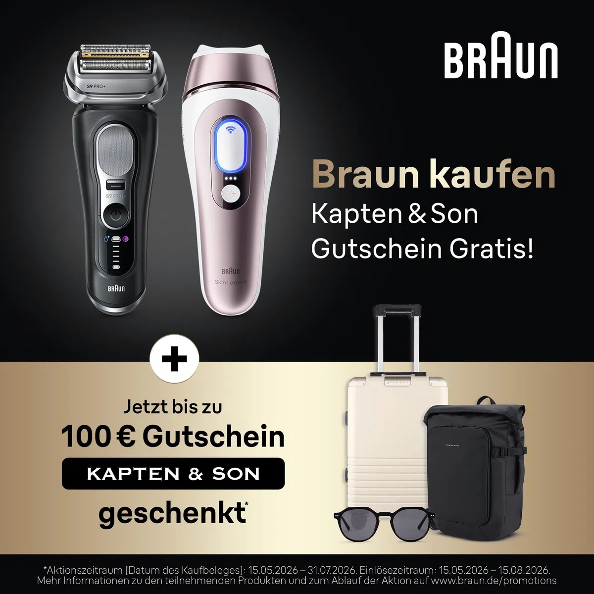 Braun Smart IPL Geräte Haarentfernung Skin i·expert 7, PL7147, Weiß/Rosegold - Alternative Laser Haarentfernung für Zuhause, Dauerhafte Haarentfernung, Inkl. Etui, Venus Rasierer Und 2 Aufsätze
