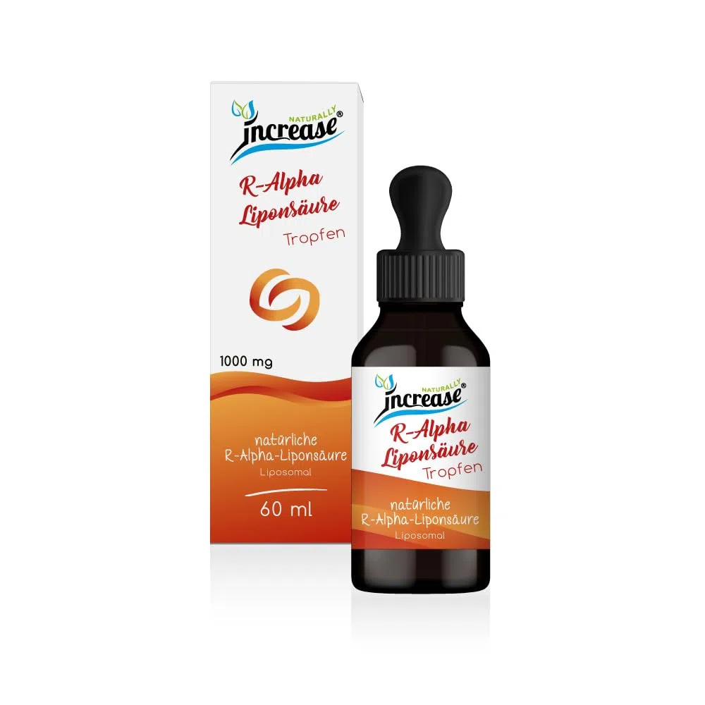 Liposomale R-Alpha-Liponsäure Tropfen hochdosiert - (30.000mg pro Packung) 1000mg R-Alpha-Liponsäure pro Tagesdosis - Antioxidant - MCT Öl - Hohe Bioverfügbarkeit