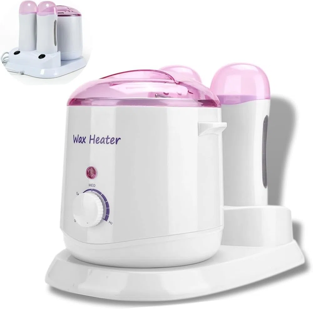 Wachswärmer 3-in-1 800ml, Temperature Control Verstellbar Wachsschmelzmaschine, Professioneller Wachserhitzer für Haarentfernungsmittelfür Enthaaren Von Beinen Und Körper Frauen und Männer