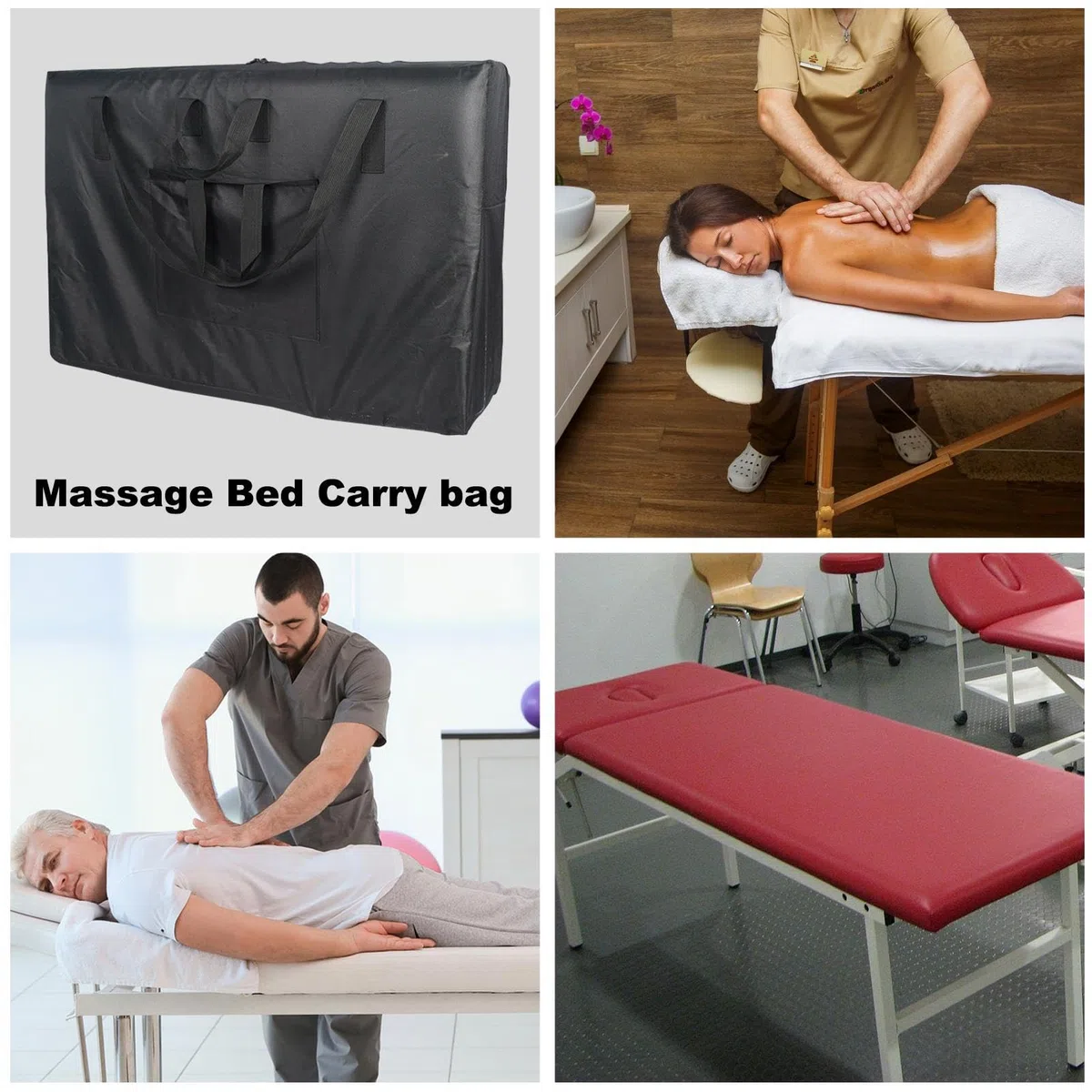 Tragetasche für Massagetisch, Transporttasche für Massagetisch aus 600D-Oxford-Gewebe, langlebige Massage-Tasche | Schutzhülle für Massagetisch mit Rollen für Massagetisch