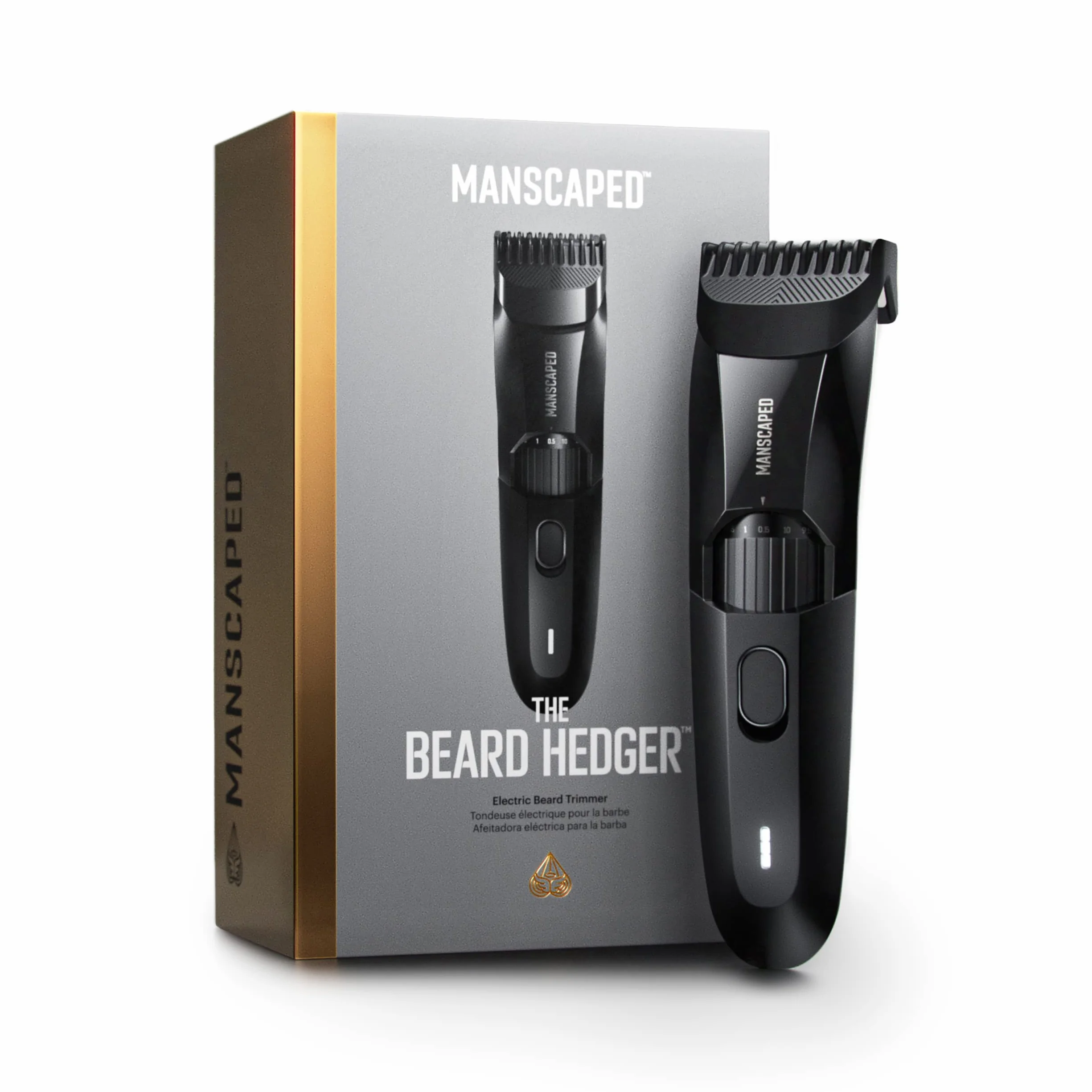 Der The Beard Hedger® von MANSCAPED®, Barttrimmer/Bartschneider, 20 Längeneinstellungen, T-Klinge aus Edelstahl für präzises Trimmen, 60 Minuten kabellose Laufzeit, Wasserdicht