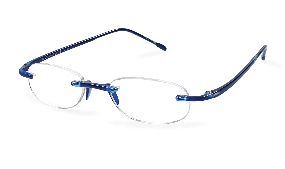 Scojo New York Lesebrille von, Original Gels Readers, Randlose Ovalbrille