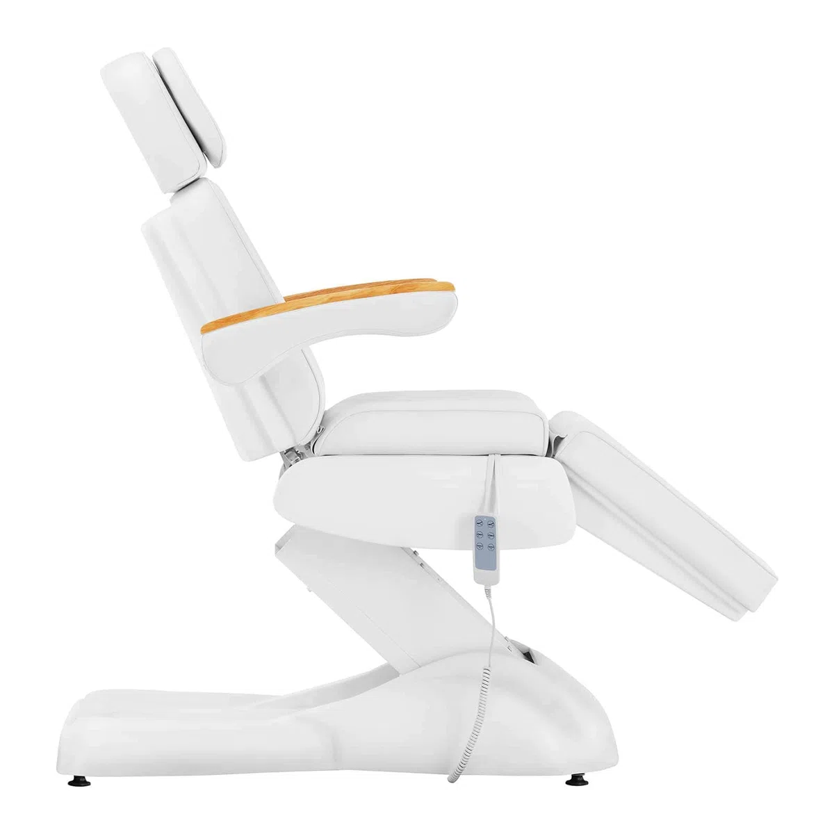 Physa Elektrische Kosmetikliege 3 Motoren 300 W 203 x 61 x 61,5-93,5 cm 150 kg weiß Behandlungsliege Kosmetikstuhl Therapieliege Tattooliege