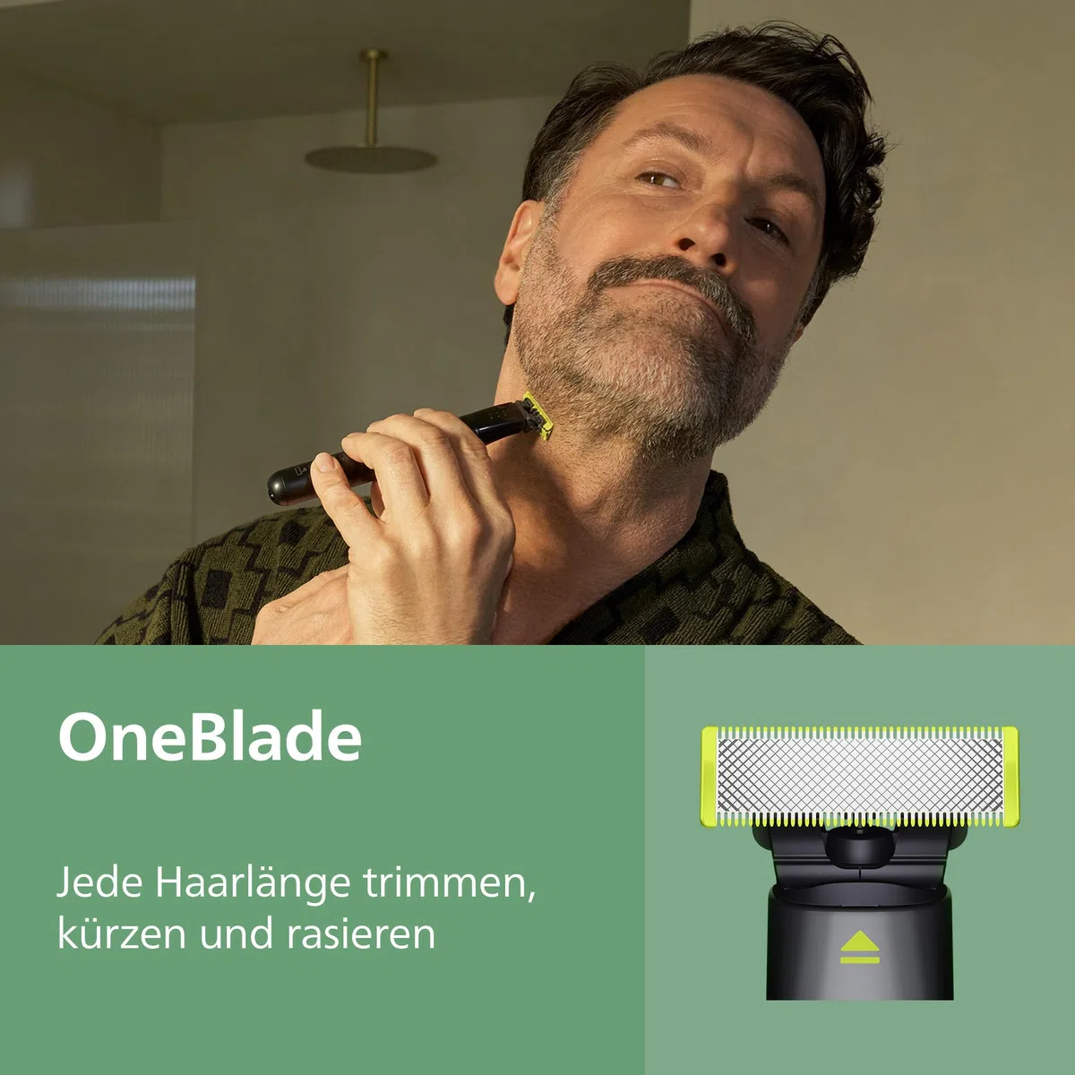 PHILIPS Multigroom Series 9000 All-in-One 19-teiliger Barttrimmer und Haarschneider + OneBlade-Trimmer - Komplettes Pflegeset für Gesicht, Kopf & Körper, 27 Längeneinstellungen (0,2-20 mm), MG9556/15