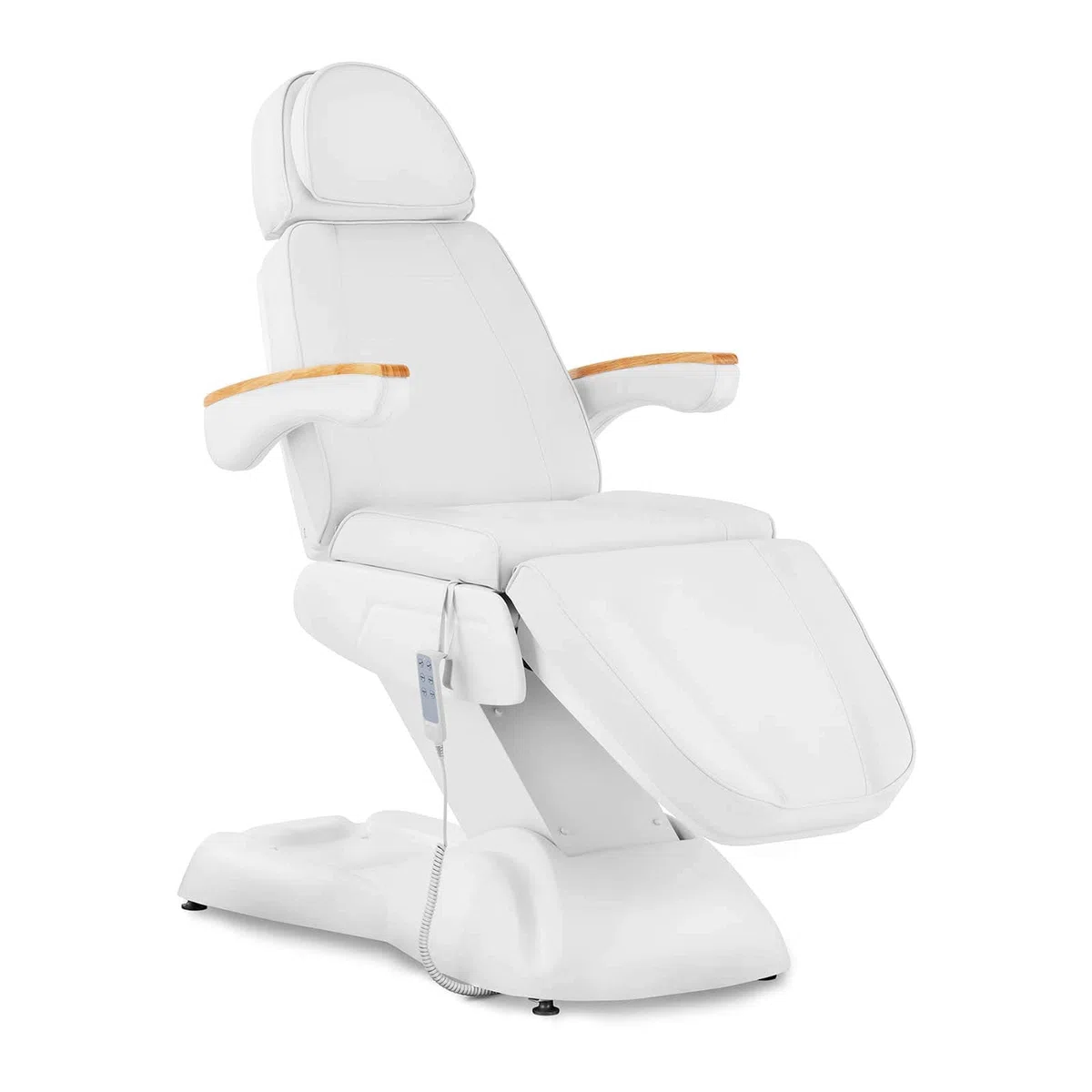 Physa Elektrische Kosmetikliege 3 Motoren 300 W 203 x 61 x 61,5-93,5 cm 150 kg weiß Behandlungsliege Kosmetikstuhl Therapieliege Tattooliege