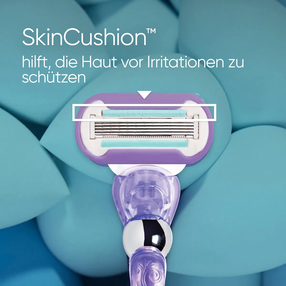 Gillette Venus Extra Smooth Swirl Rasierer Damen, Lila - Damenrasierer für Langanhaltende Glätte Und Geschmeidigkeit, Inkl. 9 Nassrasierer Rasierklingen, Handstück Und Duschhalterung