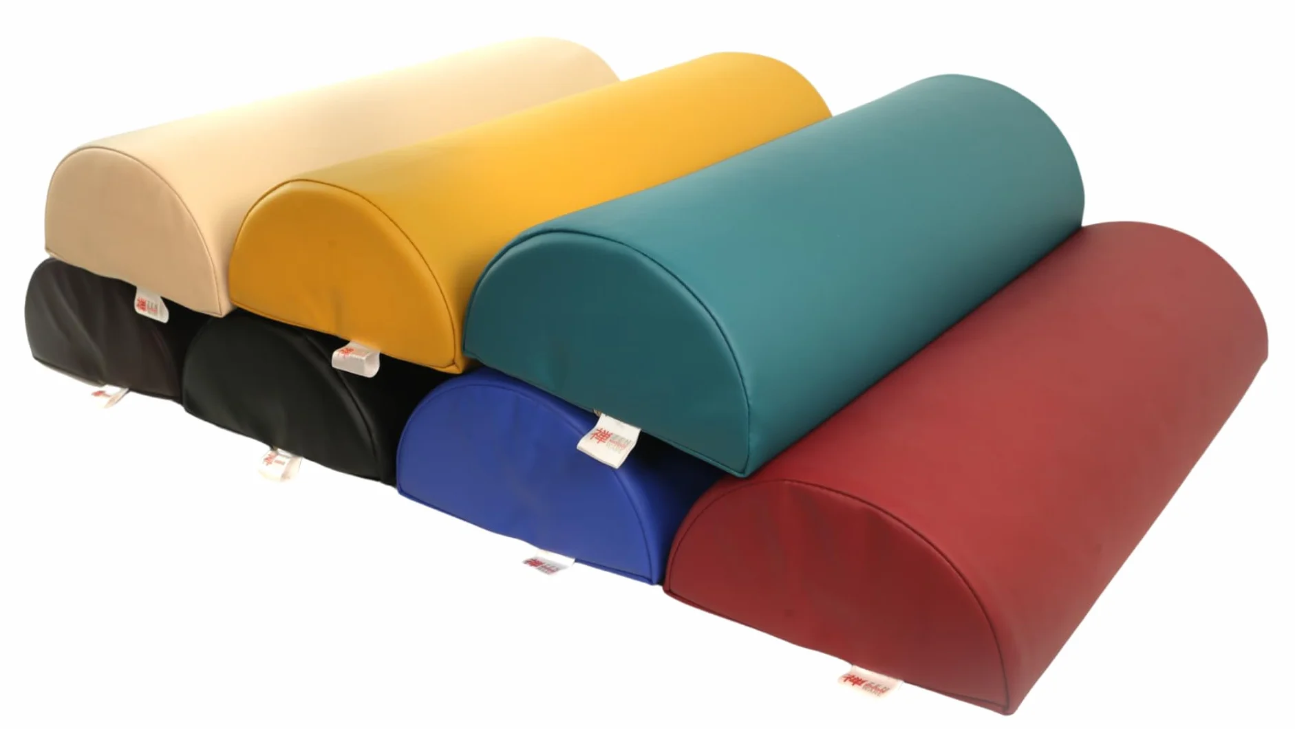 Zen Knierolle Lagerungsrolle 60x23x11cm Halbrolle für Massageliegen & Physiotherapie halbrunde Nackenrolle & Beinrolle - Kniekissen Massage Zubehör für Knie, Beine, Füße & Rücken zur Lagerung (Cremé)
