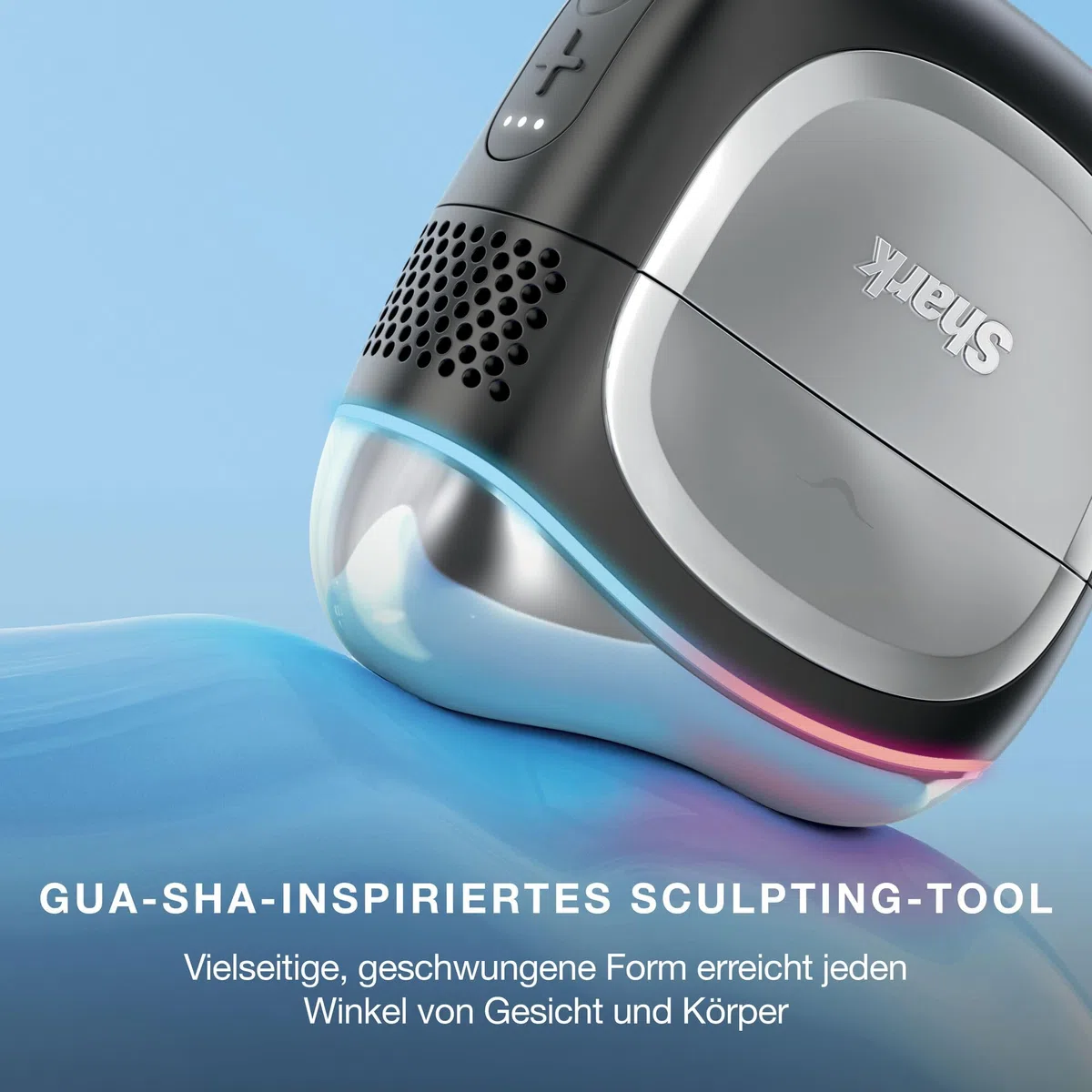 Shark DePuffi Instant Hot + Cold Kontrasttherapie-Gerät, in Zusammenarbeit mit Dermatologen entwickelt, um mit 6 temperaturgesteuerten Stufen Schwellungen zu reduzieren, zu beruhigen & zu konturieren.