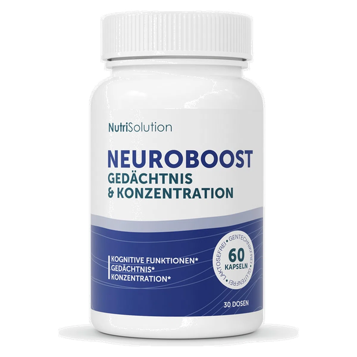 NeuroBoost: Nahrungsergänzungsmittel mit Ginkgo biloba, Vitamin B12 & Kräuterextrakten – Gedächtnis, Konzentration & kognitive Gesundheit – 60 vegane Kapseln (60)