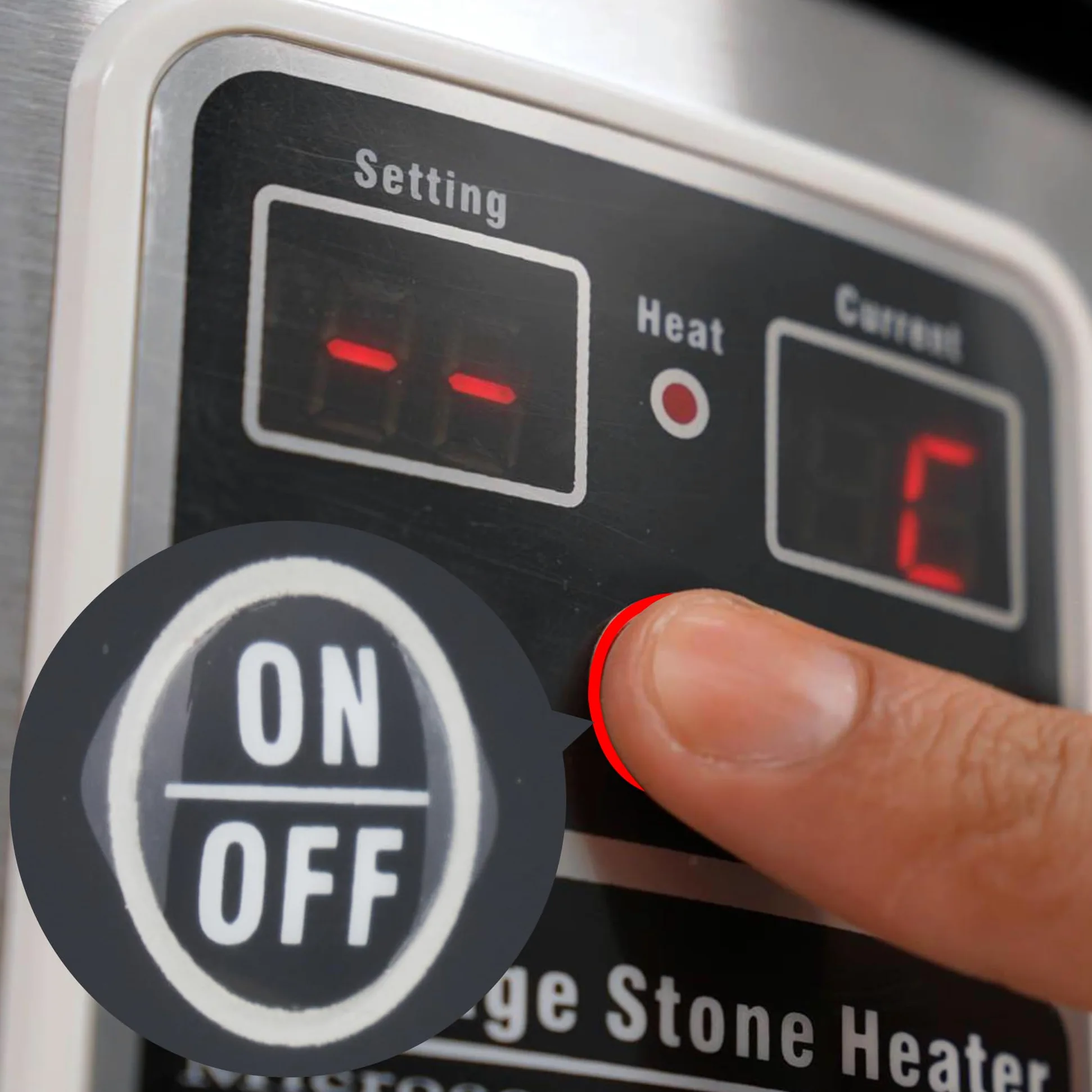 Master Massage Hot Stone Wärmegerät mit digitaler Kontrolleinheit und Temperaturanzeige inkl. Schäpfkelle 6 Liter