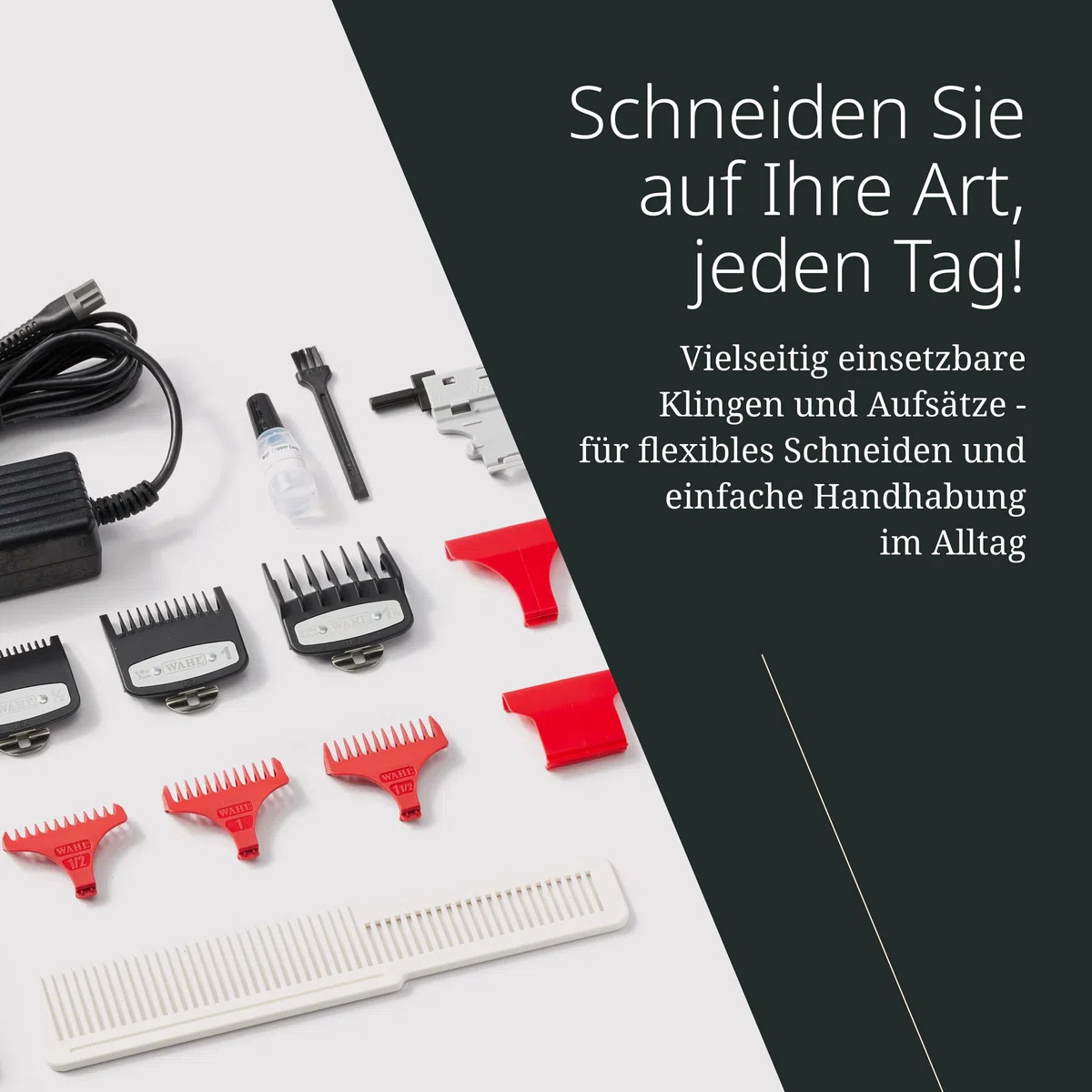 Wahl Kabellose Barber Combo - Mit Magic Clip & Detailer Li - Titan-Klingen - 100 Minuten Laufzeit