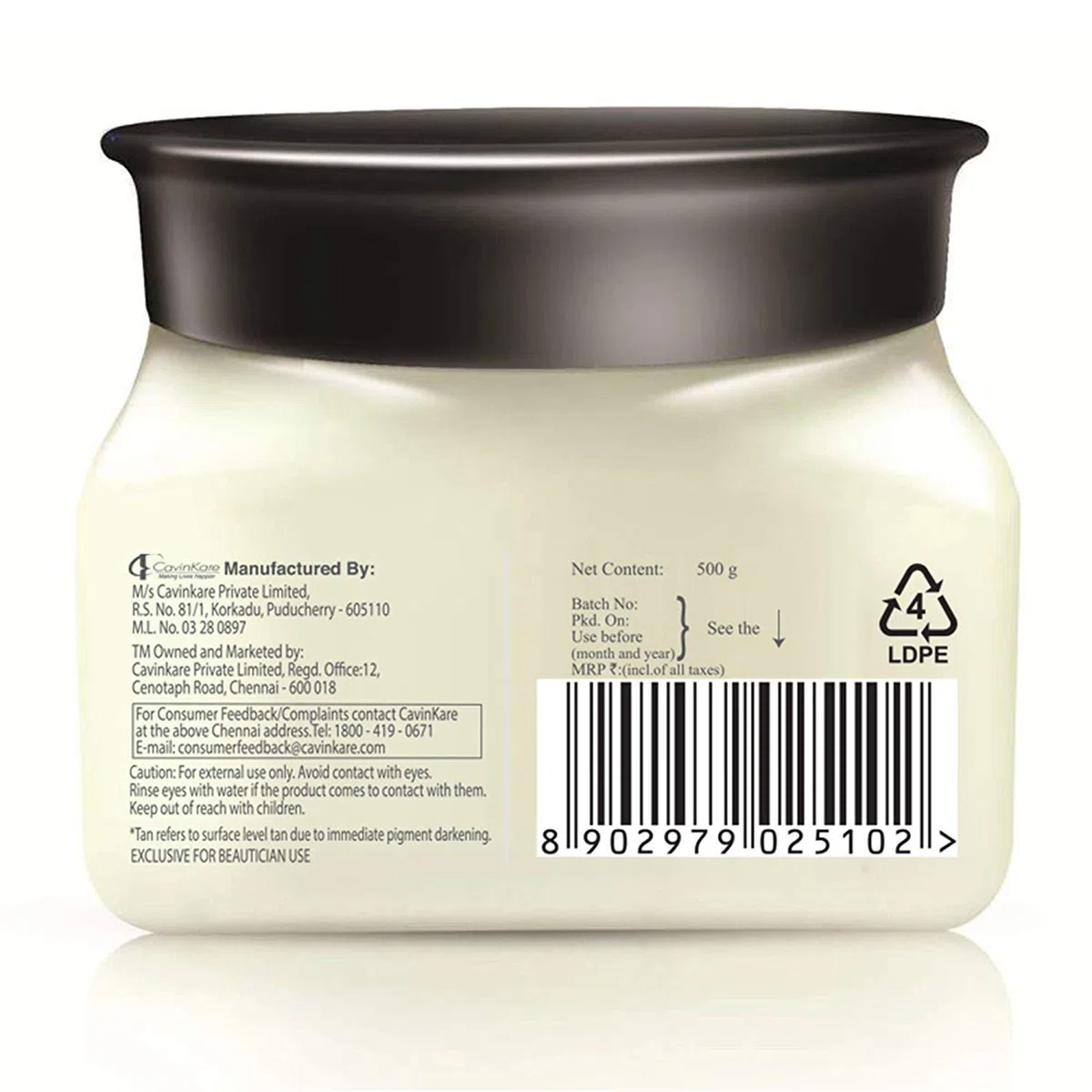 Raaga Professionelle De Tan Mit Kojic und Milch, 500 g