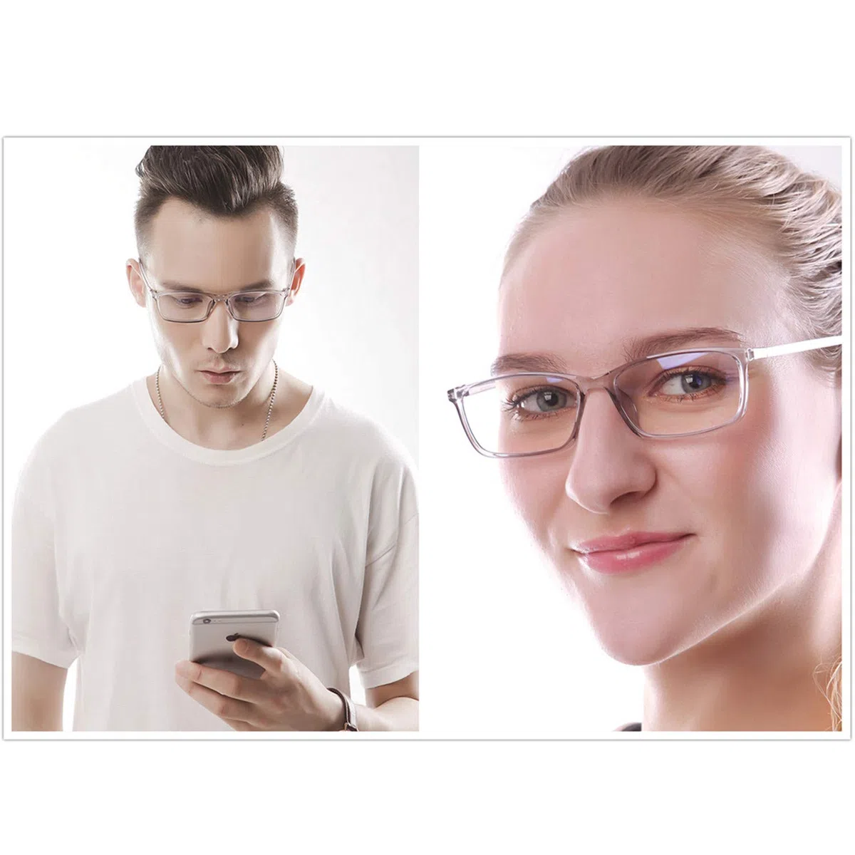 Computer-Lesebrille, blaues Licht, blockiert – Lesebrille, blendfrei, Belastung der Augen, leicht, für Damen und Herren