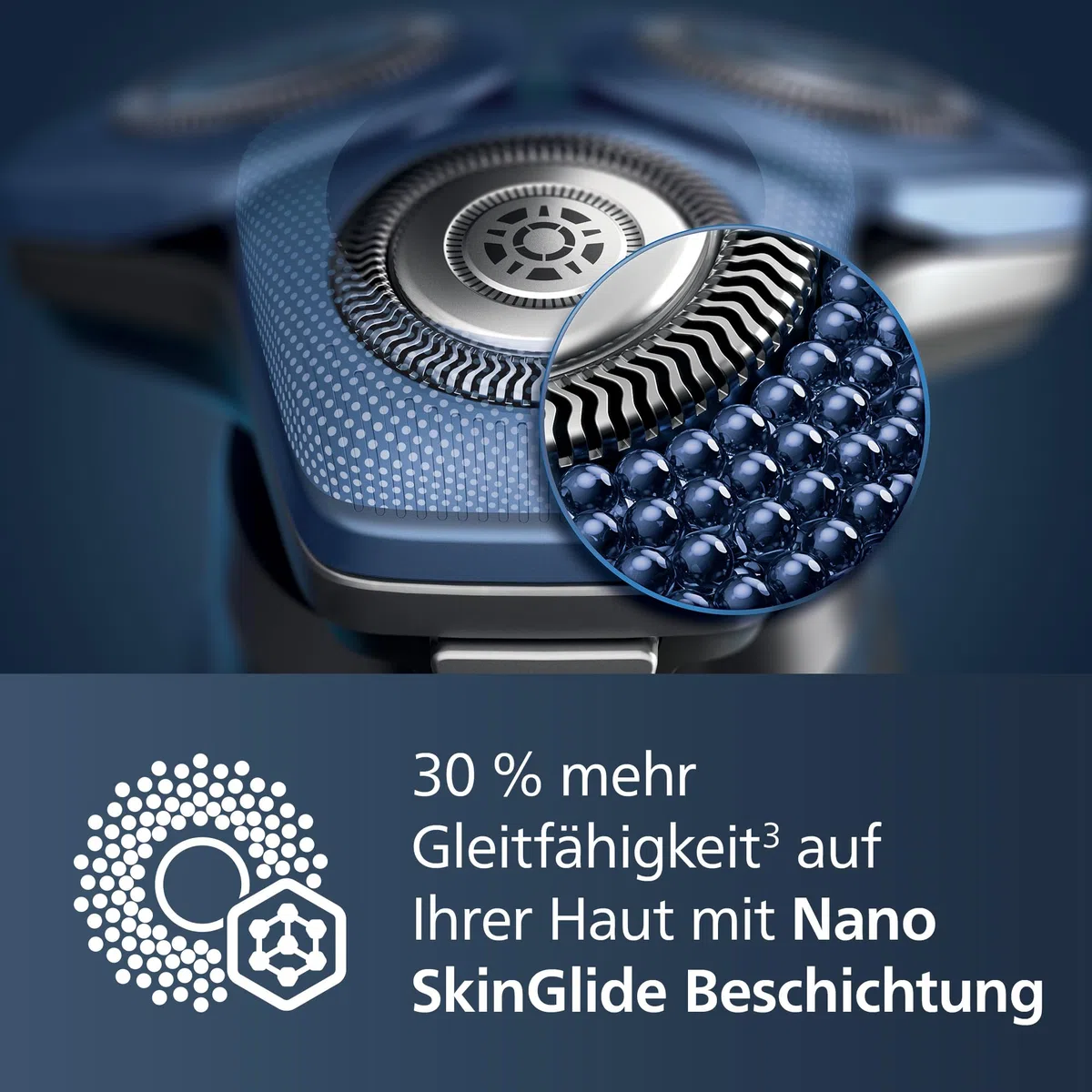 PHILIPS Shaver Series 7000 – Elektrischer Rasierer für Herren, Nass- und Trockenrasierer mit aufklappbarem Trimmer, Ladestation & Reiseetui (Modell S7887/35)