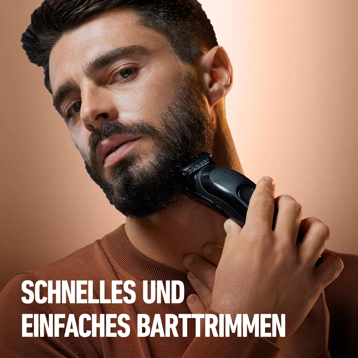 King C. Gillette Elektrischer Bartschneider Herren, Kabellos mit Ultrascharfe Lebenslang Klingen, 4 Verschiedenen Kammaufsätzen für Den Dreitagebart, Kurzes, Mittellanges Und Langes Barthaar
