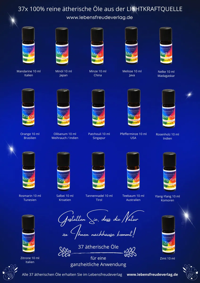 Set 36 Ätherische Öle 100% Beste Qualität - Feinste Düfte