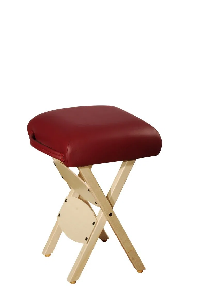 Master Massage Arbeitshocker Klapphocker Klappstuhl für Massageliege Hocker America Brand Burgund
