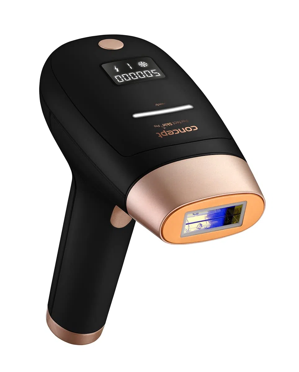 Concept Perfect Skin Pro IL5020 IPL-Epilierer Epiliergerät Epilation Kabellos Akneentfernung Hautverjüngung Hautberuhigung Integrierter UV-Filter 5 Stufen 2 Modi