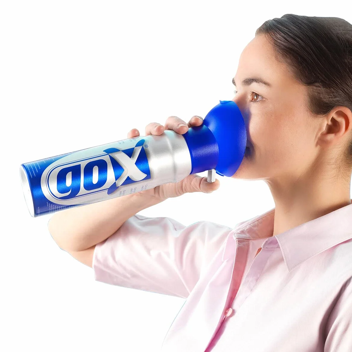 GOX Sauerstoffdose 36L – Pack mit 6 tragbaren 6L Sauerstoffinhalatoren mit enthaltenem Mundstück – Reiner Sauerstoff 99,5% für Gesundheit, Wohlbefinden, Sport - Produkt aus Deutschland (6er Pack)