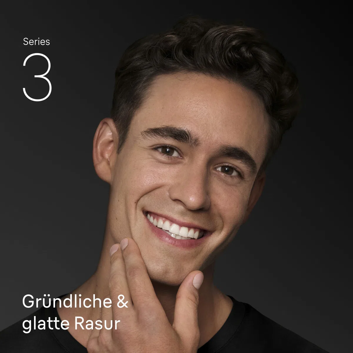 Braun Series 3 Elektrorasierer Herren – Rasierapparat mit 3 Flexiblen Klingen, 30 Minuten Akkulaufzeit, Trockenrasierer für Männer – 300s, Grau