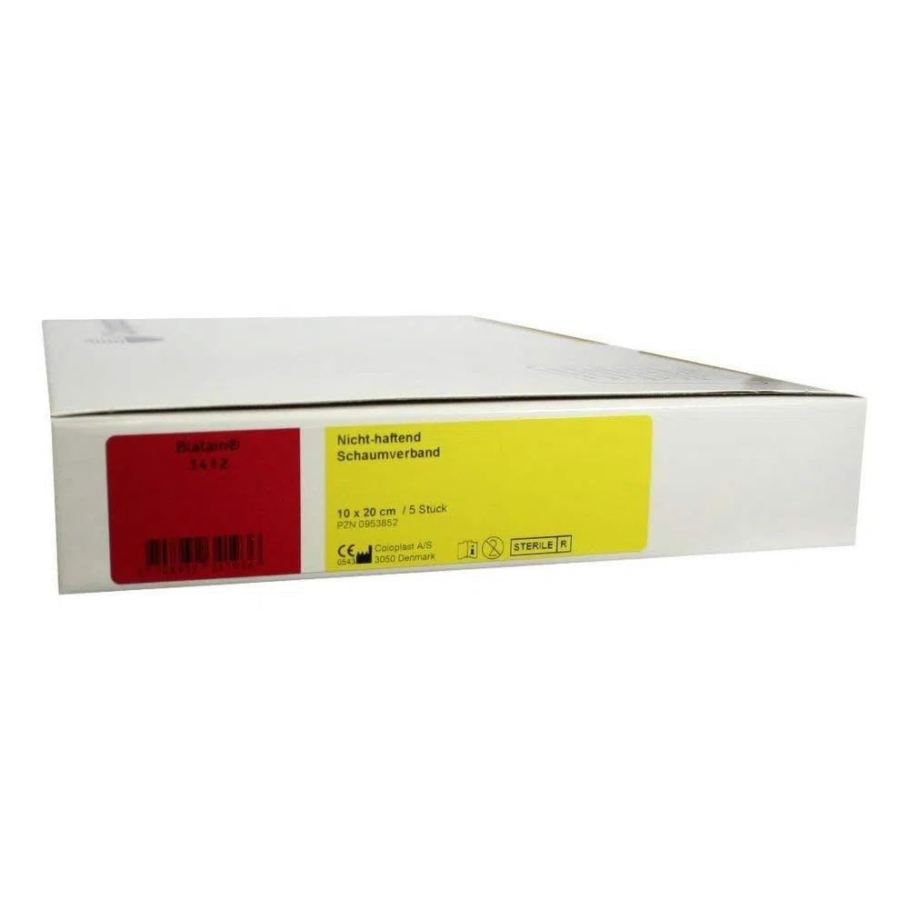 BIATAIN Schaumverband 10x20 cm nicht haftend 5 St